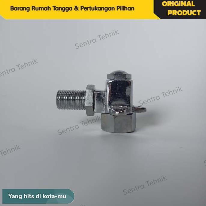 Kirimdankirim Kran Kaca Boiler Setrika Uap Elbow Kaca Tabung Boiler Setrika Uap 3/8" 1/2" Sinatex Na
