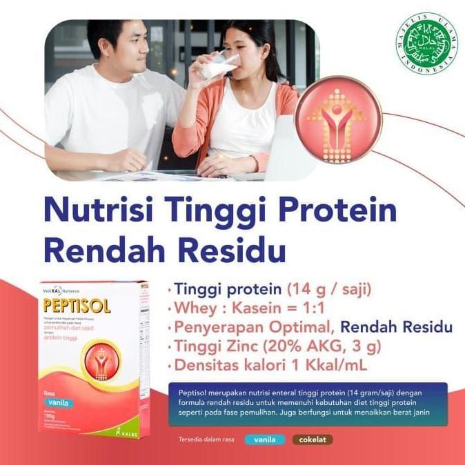 Milkking- Peptisol Coklat/Vanilla (180Gr) - Nutrisi Untuk Masa Pemulihan