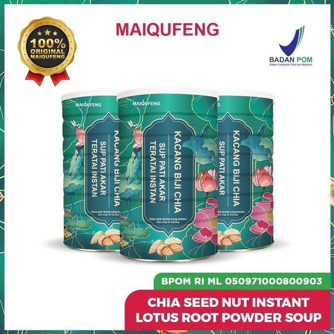 Cod,Bisa- Oufen Lotus Root Powder Maiqufeng Original Bpom Ri - Chia Seed Oufen Lotus  Halal