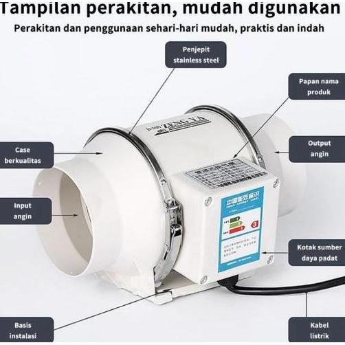 Terlaris Blower Dapur 6 In Penghisap Asap Dapur Blower Hisap Untuk Kamar Mandi Dapur Kipas Angin Bua