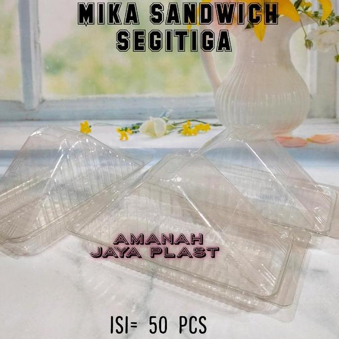 Bingbung- (50Pcs) Mika Sandwich Segitiga - Mika Roti Segitiga