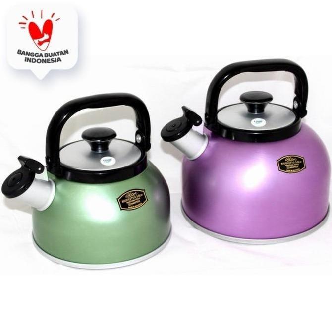 Terpopuler- Teko Rigoletto Mikado Maspion 5 Liter Teko Ceret Bunyi Aluminium Biru