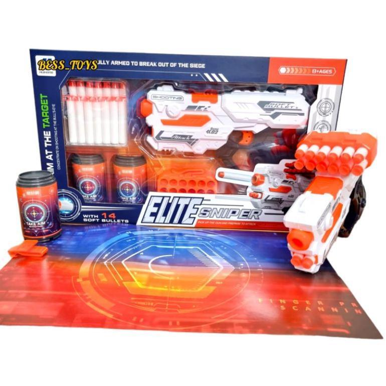 READY Mainan Anak Tembak Tembakan Peluru Busa 9002B-1 Tembak Tembakan Peluru Busa