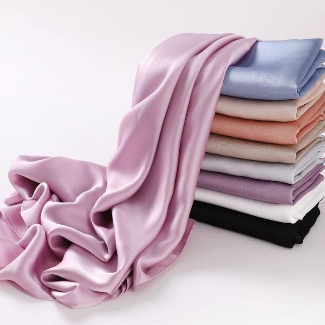 Syal Sutra Simulasi Gelembung Sifon Terenkripsi Syal Kasa Sorban Melayu Jilbab Afrika Timur Tengah