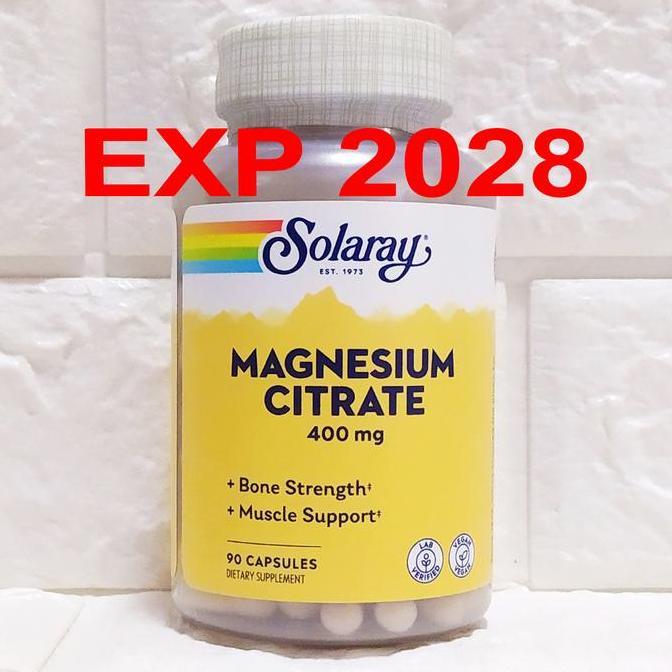 Solaray Magnesium Citrate 400 mg 90 Capsules magnesium citrate 400mg