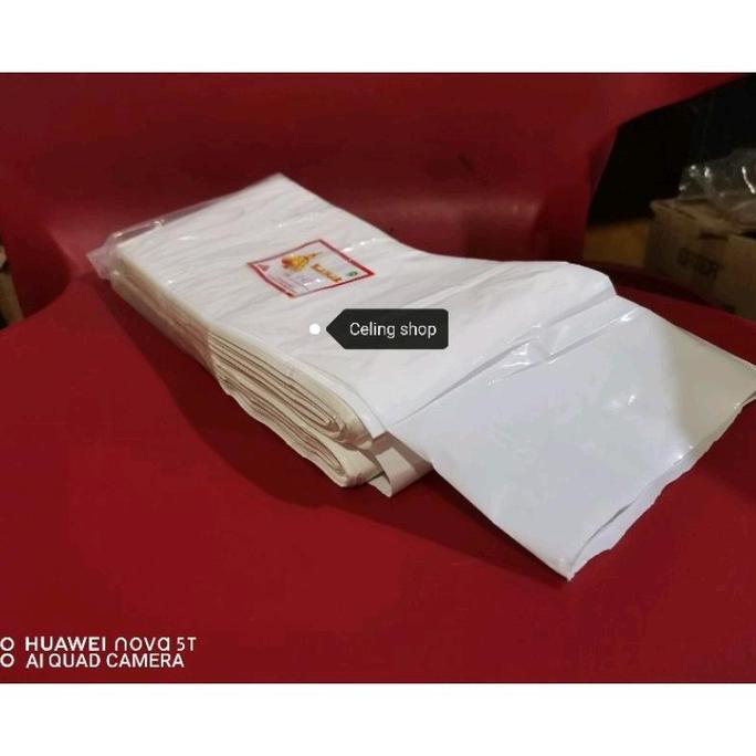 Lapakkita- Plastik Pe Rol Tempe Roll Putih Susu Melar Tanpa Putus 10Cm 11Cm 12Cm 13Cm 1Kg