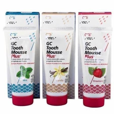 GC - Tooth Mousse biasa (tanpa Flour) dan Tooth Mousse plus