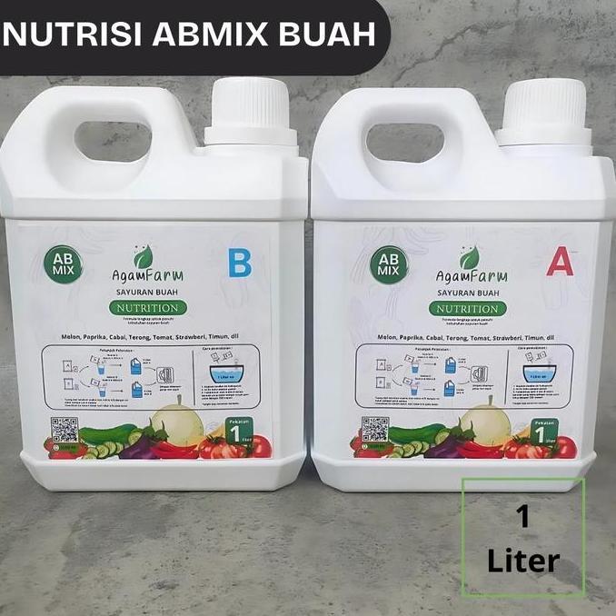 Taman- Nutrisi Hidroponik Ab Mix Sayuran Buah Cair 1 Liter