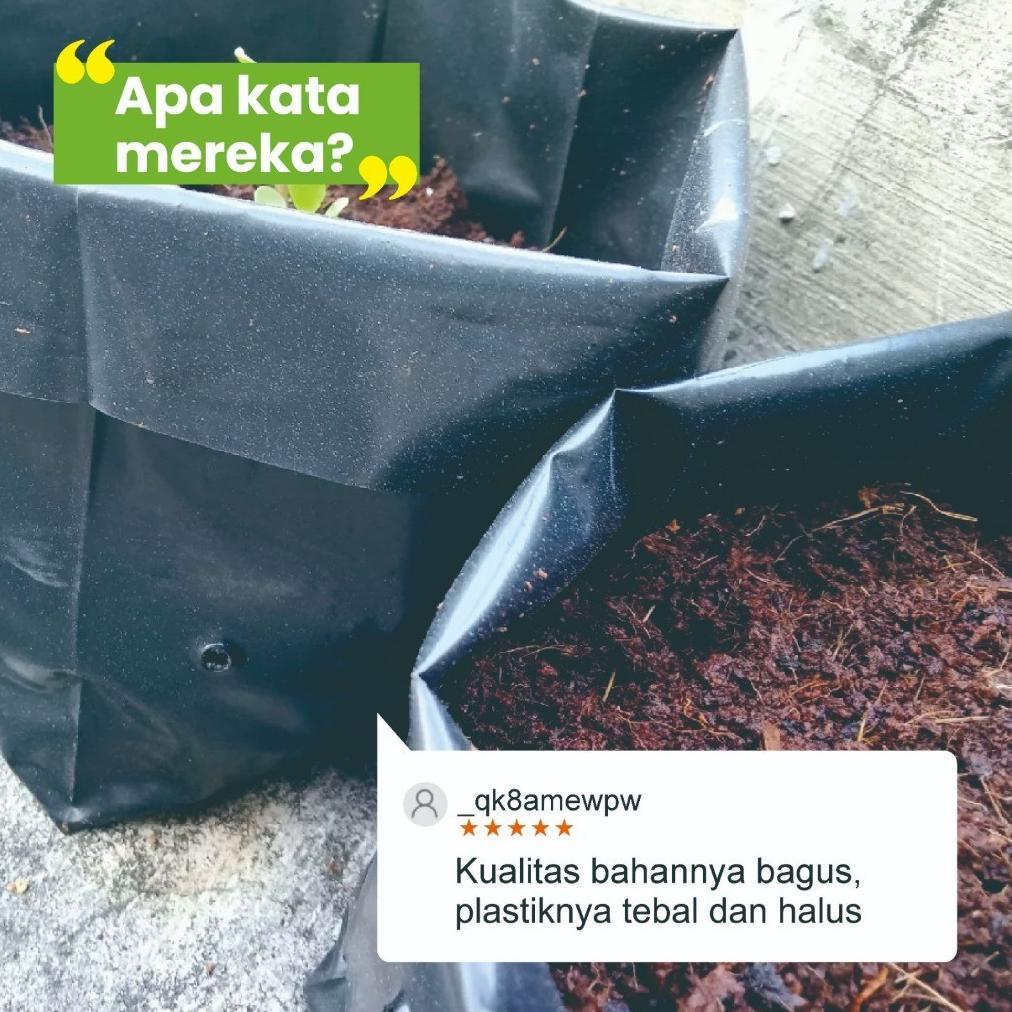 Bisa Cod Tanduri - Polybag Premium Ukuran 25X25 Polibag 30Pcs Polybag Kuat Tebal Tidak Mudah Sobek P