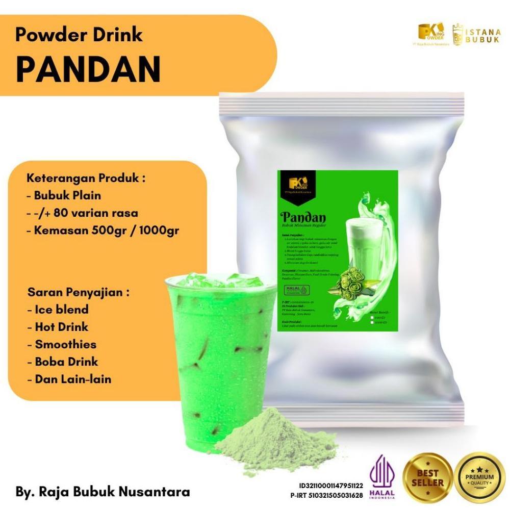 Bubuk Minuman Rasa Pandan Powder Drink Varian Rasa Pandan