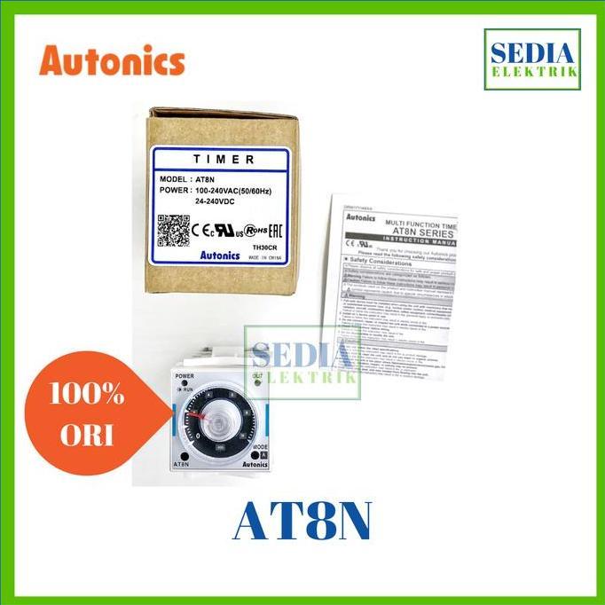 Kirimlangsung- Timer Autonics At8N At-8N At 8N 100-240Vac 24-240Vdc Persamaan H3Cr-A8