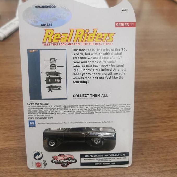 HOT WHEELS 66 SUPER NOVA BLACK CHROME REAL RIDERS RLC RED LINE CLUB