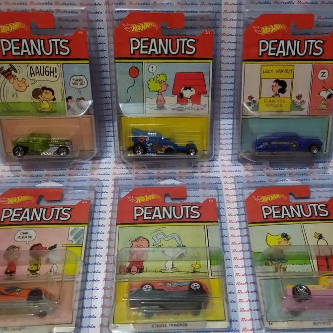 Hot Wheels - PEANUTS SNOOPY SET COMPLETE