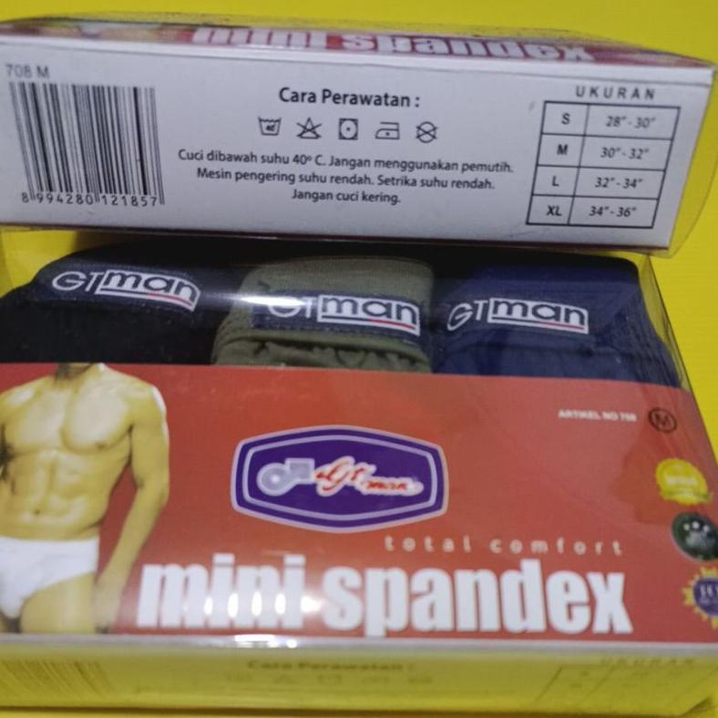 Celana Dalam Gt man 708/Cd Gt Man  Mini Spandex/Cd Gt man 708
