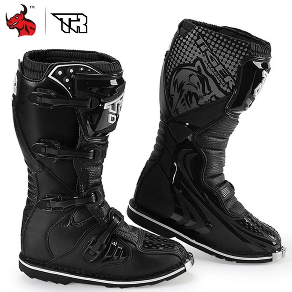 Motocross Boots Enduro boot Professional Racing Motocross Off-road Motorboat Shoes Motorcycle Racing
