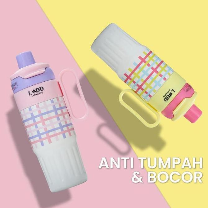 LDD-Tumbler Stainless 800ML Tahan Dingin Tumbler Sedotan Botol Minum Aesthetic Besar Termos