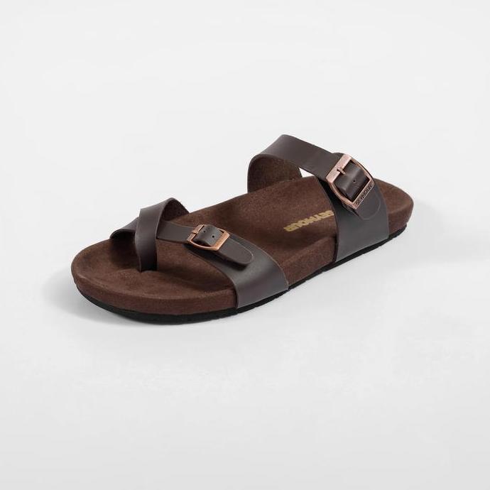 SEYMOUR Sandals - Delta Dark Brown Hitam Sandal