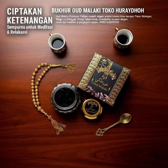 Bukhur Buhur OUD MALAKI By Bin Qadim - Bakhoor Dupa Arab Saudi Original Asli oud maliki