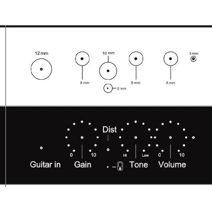 Bestone- kit ampli gitar mini 15watt bisa aplikasi effek