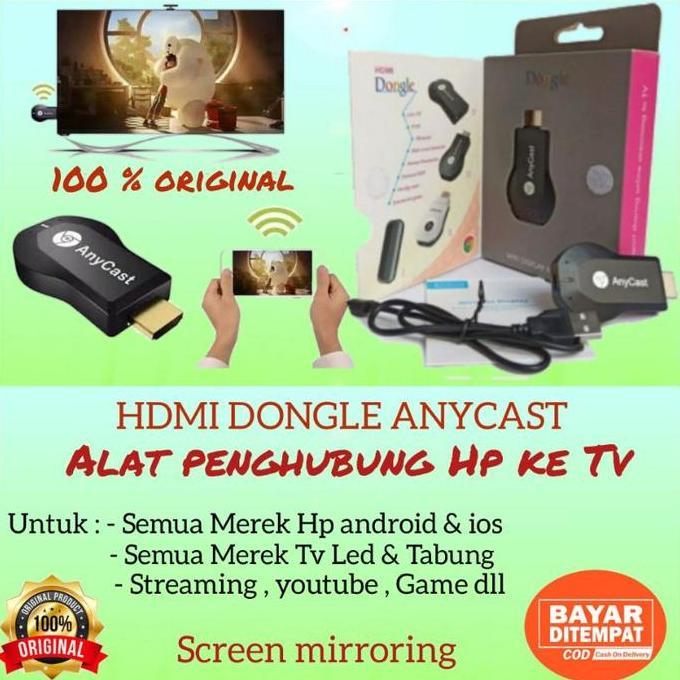 Bestone- ANYCAST HDMI DONGLE ORIGINAL DONGEL ANYCASH /ALAT HP KE TV/HDMI