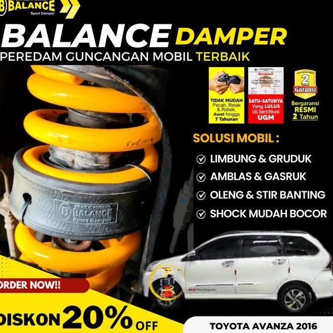 peredam guncangan mobil" BALANCE " KHUSUS AVANZA 2010-2016