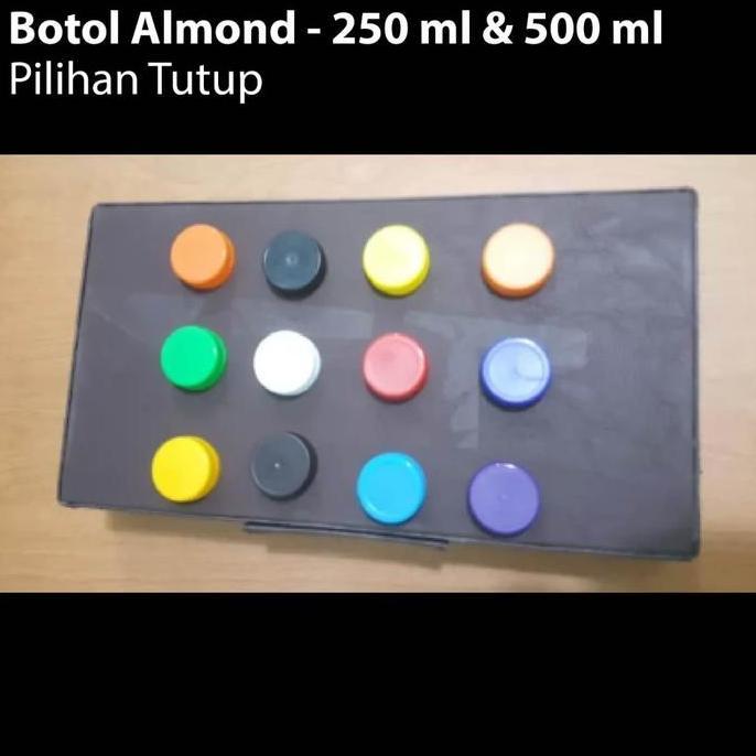Paket 50 Pcs - Botol Almond 250ml / Botol Plastik