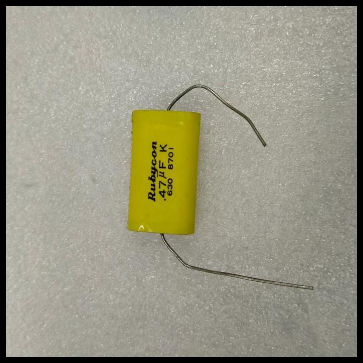 DISKON KAPASITOR 0,47UF 630V AXIAL RUBYCON 