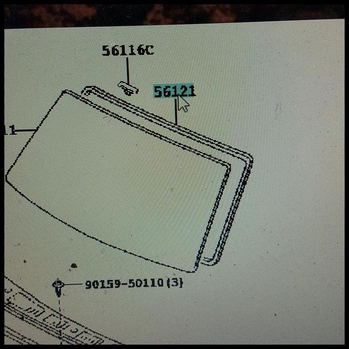TERLARIS KARET KACA MUKA-KARET KACA DEPAN KIJANG KAPSUL-KIJANG EFI ORI 