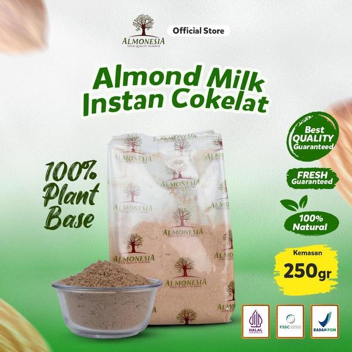 Alami- Almonesia - Almond Milk Instant  Choco (Susu Almond Organik Non Dairy) 250Gr