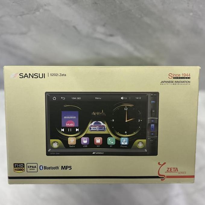 NEW Headunit Sansui double din deckless 7inch tv mobil carplay mp5