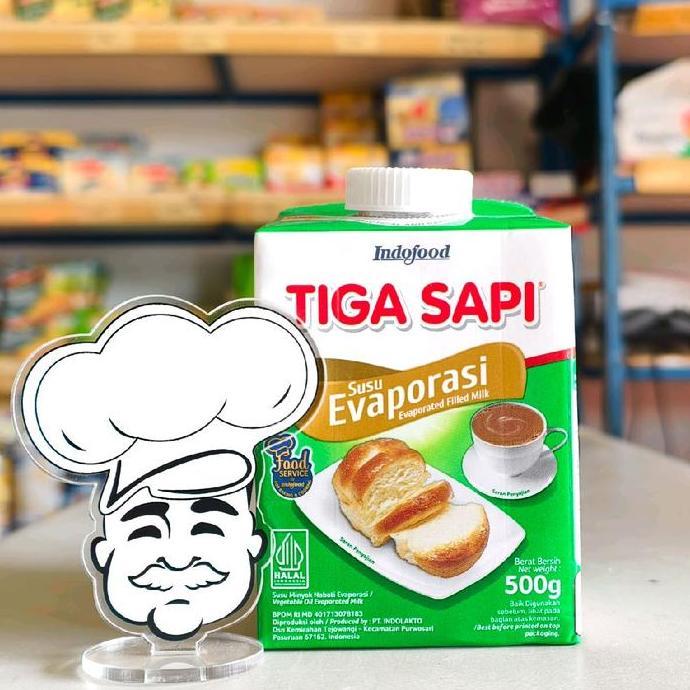 Alami- Susu Evaporasi Tiga Sapi 500Gr / Tiga Sapi Evaporasi 500Gr