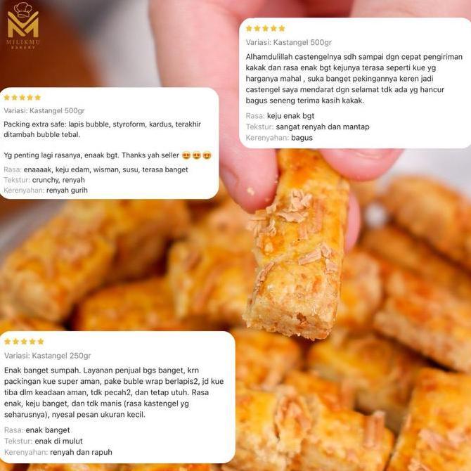 Kastengel Keju Edam Wisman Premium Renyah, Gurih, Wangi Butter