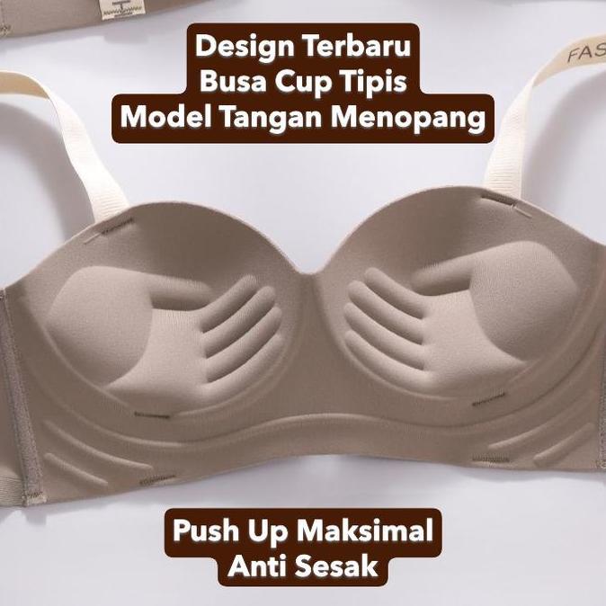 Bahanlembut- Aurora Bh Wanita Lembut & Ringan Bra Tanpa Kawat Seamless, Tidak Meninggalkan Bekas S-X