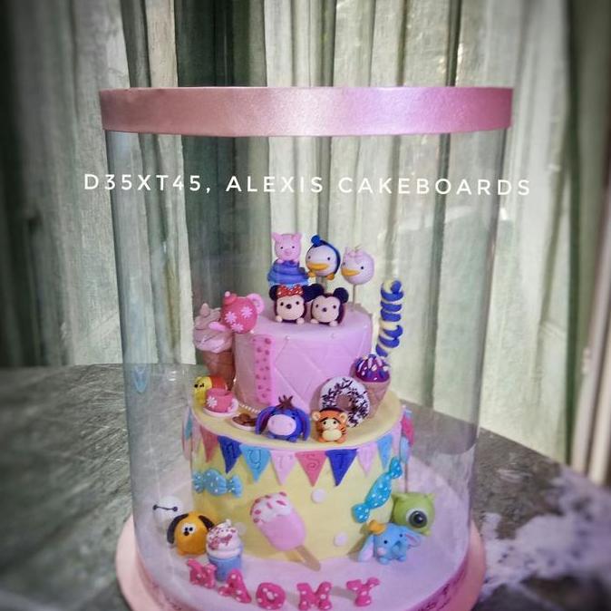 Starsix- Kotak Mika Diameter 30 Tinggi 45 Box Kue