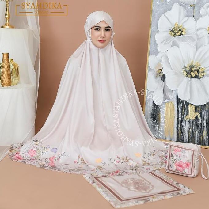 Syahdika - (FREE SEJADAH) MUKENA SILK PREMIUM BALQIS SERIES BY SYAHDIKA