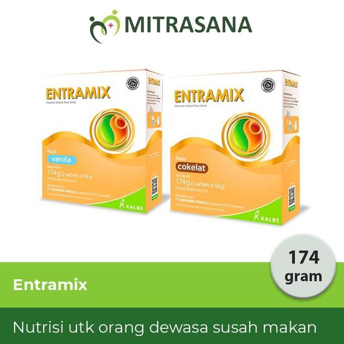Alami- Entramix Nutrisi Atau Susu Untuk Lansia Susah Makan - Vanila