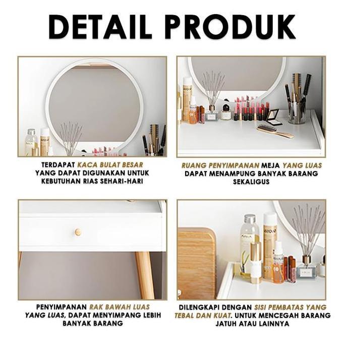 Meja Rias Minimalis Meja Rias Kecil Dengan Cermin Meja Make Up Meja Rias Modern Minimalis Kecil SZT-