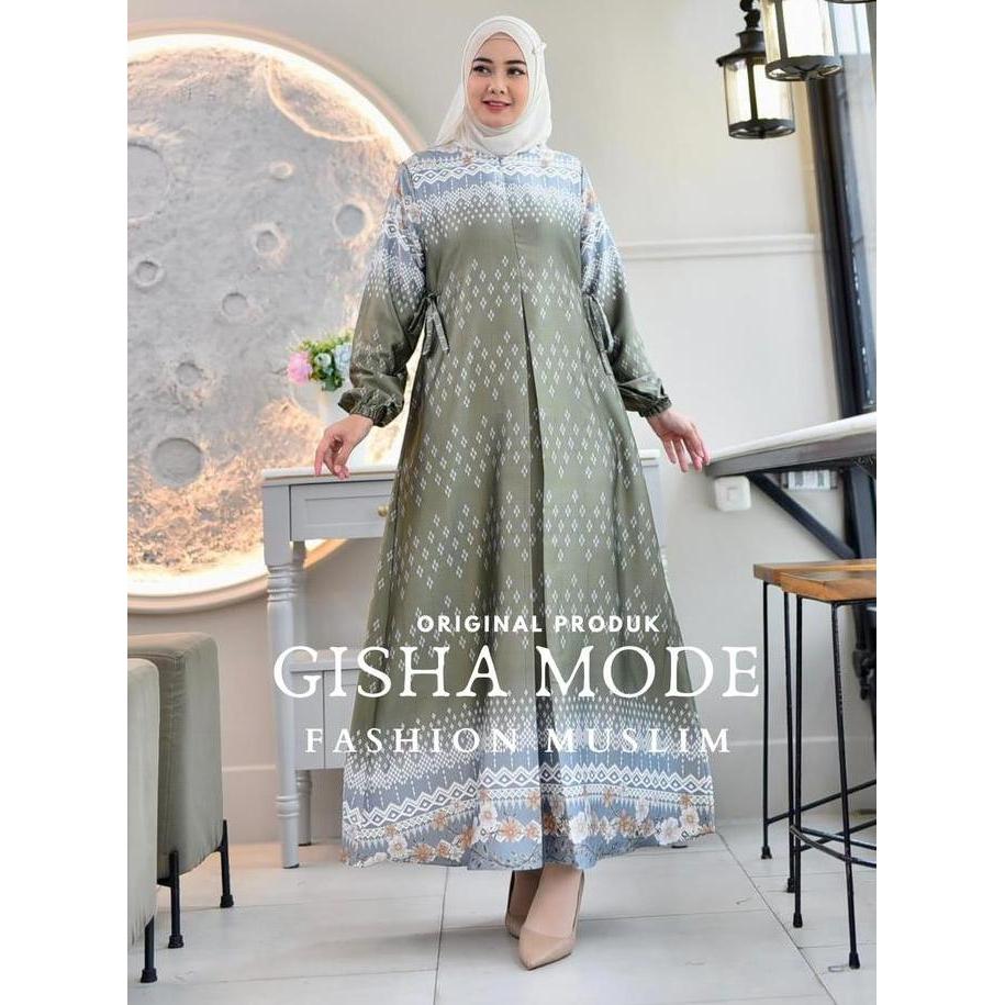 Gamis  SEVILLA Silk Premium Terbaru | Gamis Motif Silk Premium Terbaru |Dress Kondangan  Nyaman panj