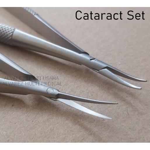 Baru Opthalmic Instrument Set Katarak, Vitrectomy, Stismus, Intraocular, Cataract Sets Instrument