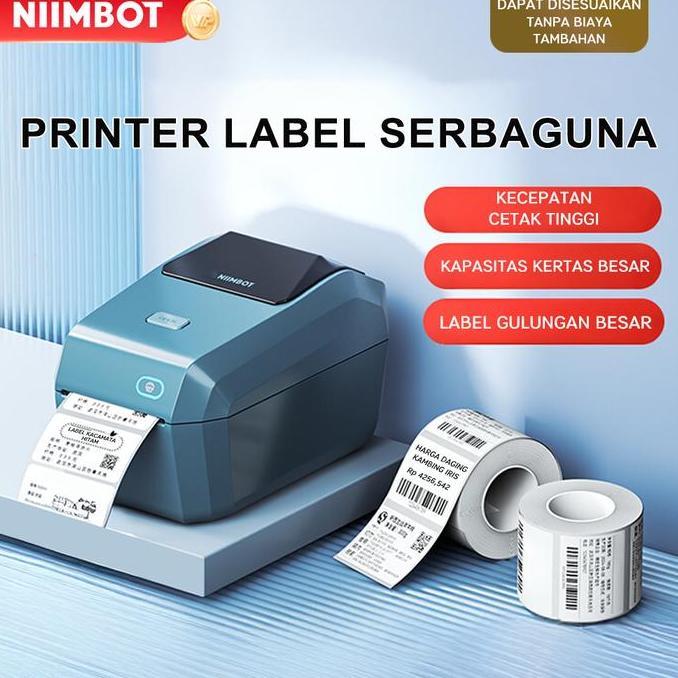 NIIMBOT K3 Printer Label uetooth 203DPI Hh-Speed, Auto Cutting - Cetak Label , Bare, Stiker Nama unt