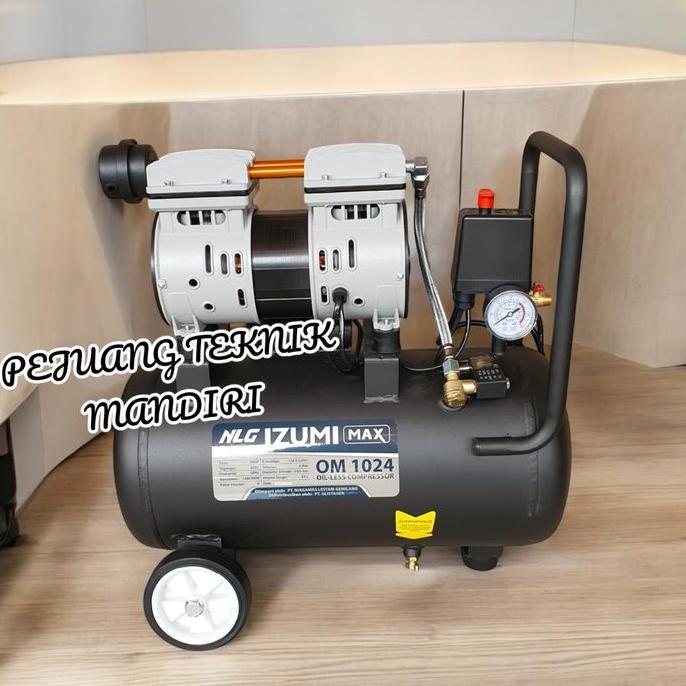 Irontic- Mesin Kompresor Angin Oilless Izumi Max Om 1024 1Hp / Izumi Om1024 24L