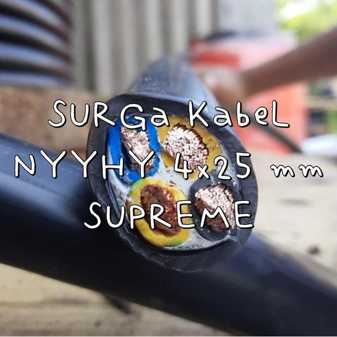 Promo NYYHY 4x25 mm SUPREME/ KABEL SERABUT NYYHY 4 x 25/ KABEL NYYHY 4x25 Diskon