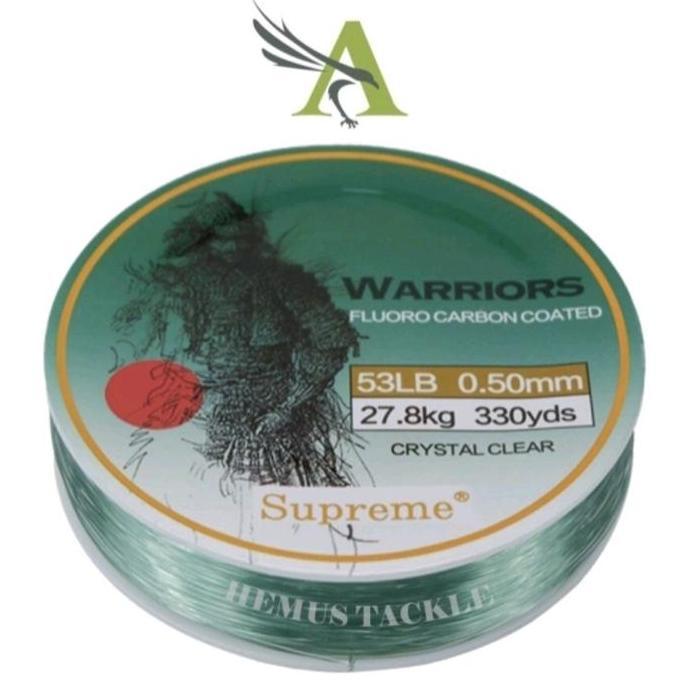 Codbisa- Senar Pancing Tahan Gesekan Mudah Tenggelam Warriors 240Yds/330Yds Fluorocarbon Coated Laut