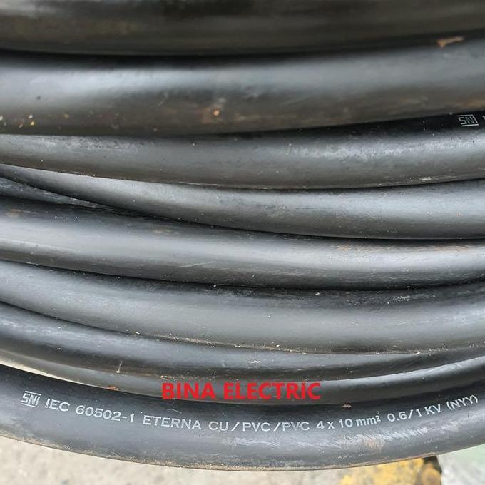 Promo Kabel Listrik NYY 4x10 4 x 10 4x10mm 4 x 10 mm Eterna Meteran Eceran Diskon