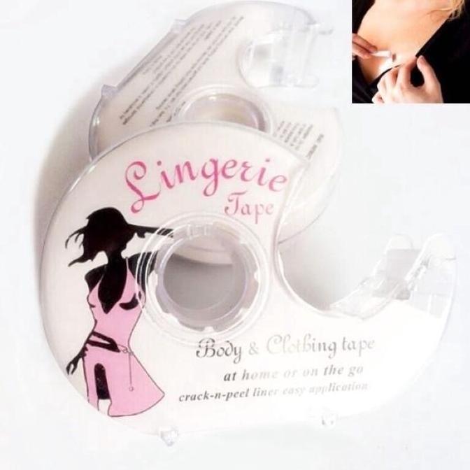 body tape invisible boob tape / transparan selotip bh bra / busa solatip wanita / fashion tape wanit