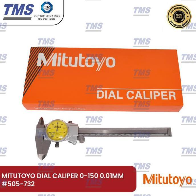 ZOLDYCK Sigmat Jarum Jangka Sorong Mitutoyo Dial Caliper 0 150 MM #505-732