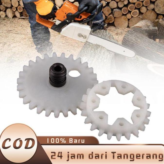 SENEZA Worm Gear Gigi Pompa Oli Senso MS381 Plastik Sproket Mesin Chain Saw