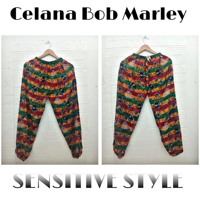 Unik Setelan Baju Dan Celana Bob Marley Pria Wanita