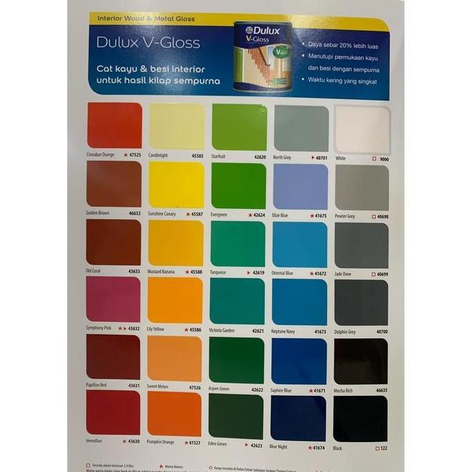 Cat Minyak Kayu & Besi Dulux V-Gloss 1Kg