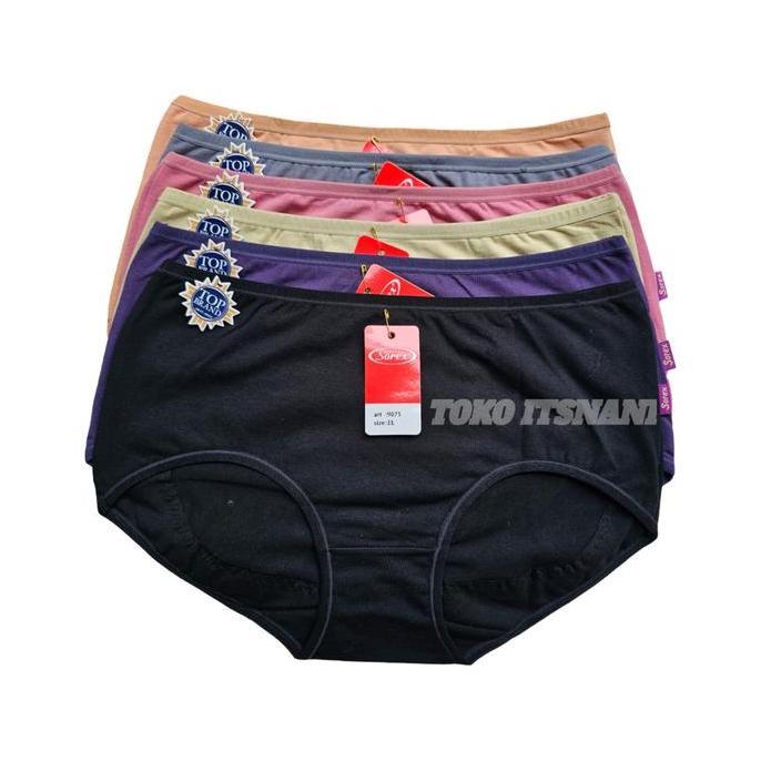 Cd Sorex 9075 Shape Up 3-6Pcs | Celana Dalam Wanita Dewasa Jahitan Belakang Melingkar Bahan Katun